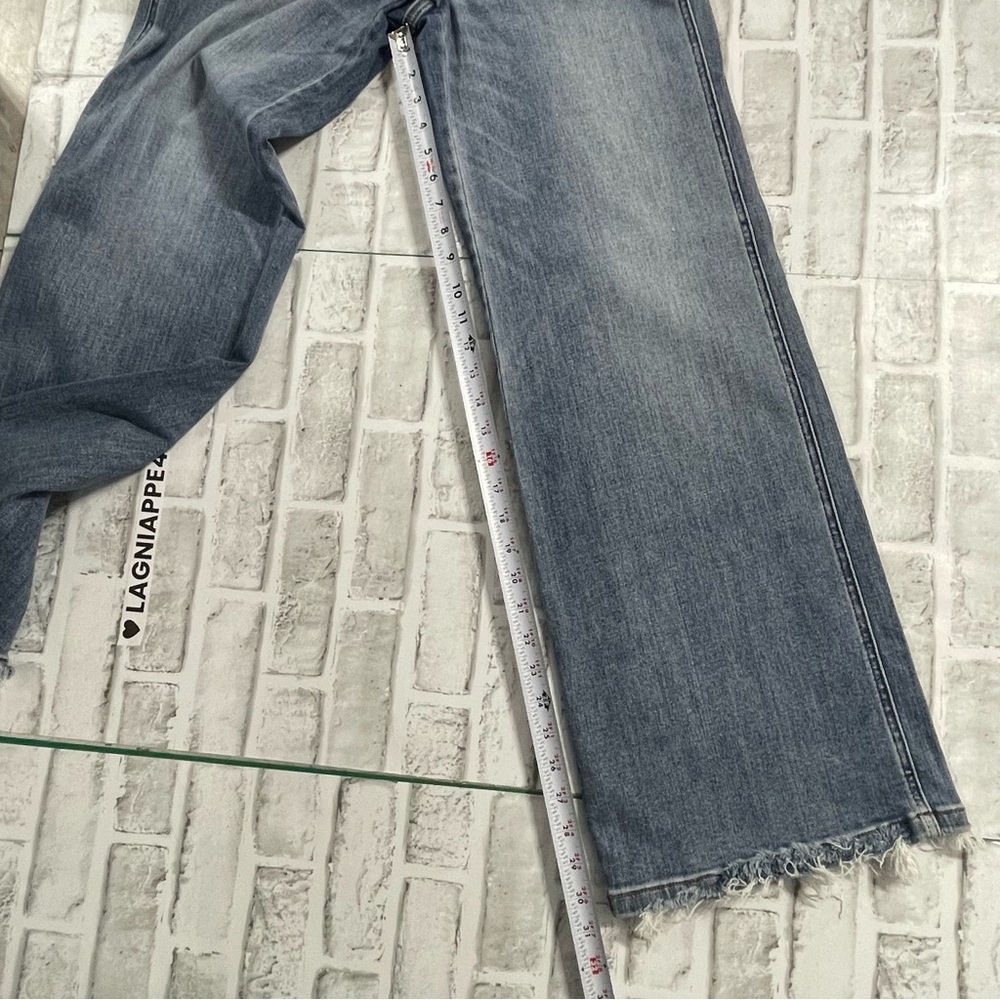 Judy Blue women’s jeans high waist Retro wide-leg distressed hem. NWT.size 3/26 - Picture 15 of 16